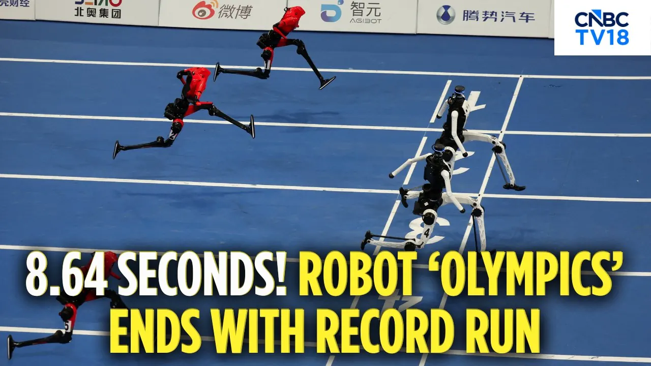Humanoid robot sprinters at the 2026 World Humanoid Robot Games
